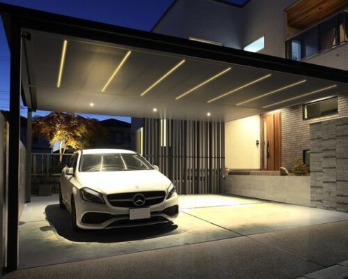 تصميم مظلات السيارات