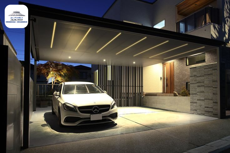 تصميم مظلات السيارات