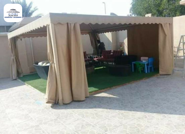 مظلات وسواتر قصر الرياض لتركيب برجولات الحدائق المنزلية بالرياض
