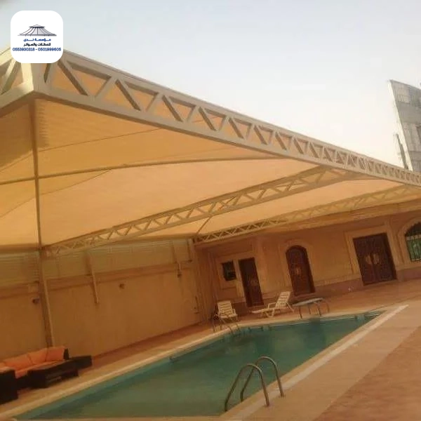 مظلات وسواتر قصر الرياض: الخيار الأمثل لتركيب مظلات المسابح بالرياض
