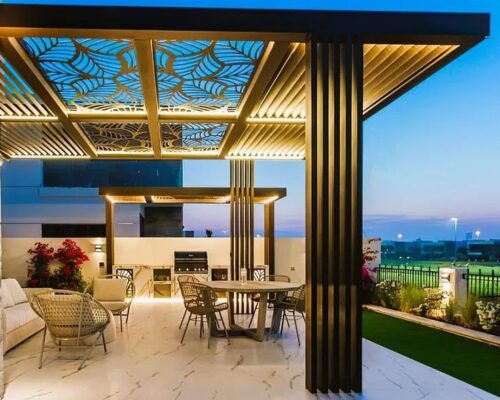 مظلات جلسات خارجية في الرياض